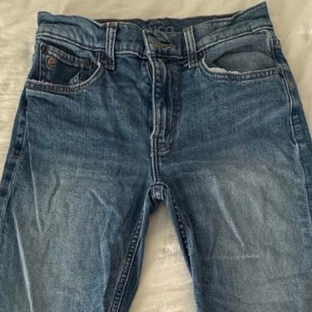 Etica Women's Blue straight leg ankle Jeans